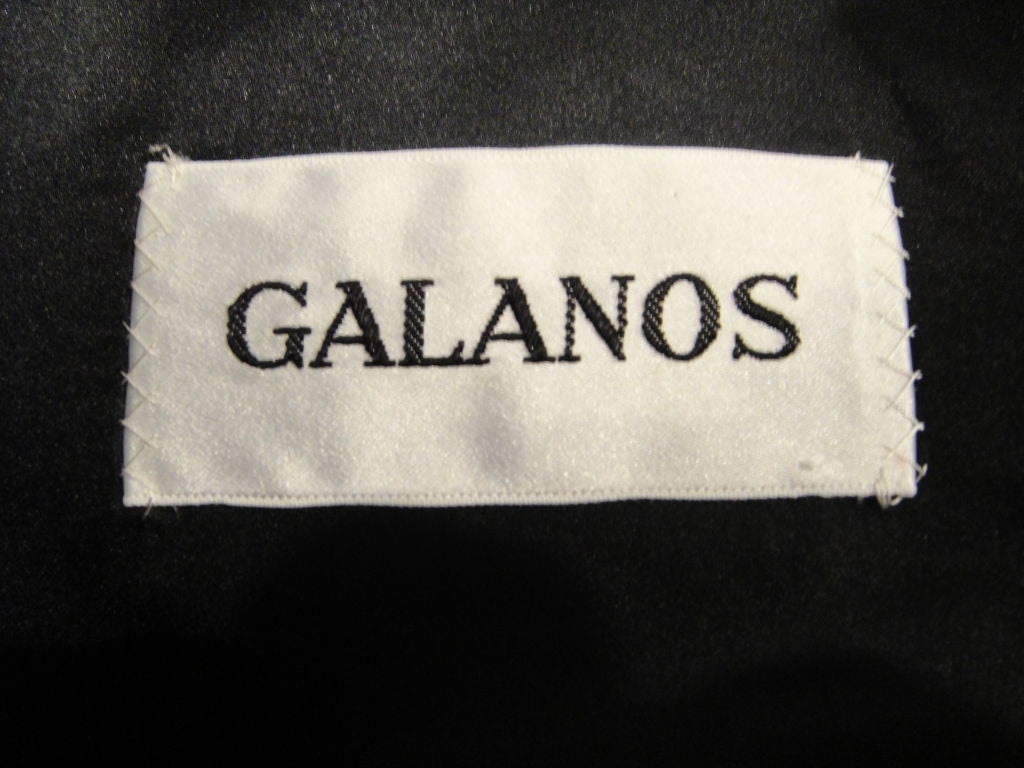 Galanos 80s Jacket w/ Velvet Inserts and Trapunt Sleeve Details 2