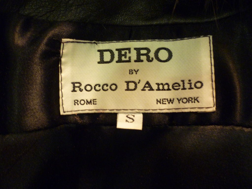 Women's Wicked 80s DERO Leather Coat w/ Massive Shoulder Details