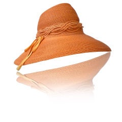 Schiaparelli Summer Straw Hat -- New-Old Stock