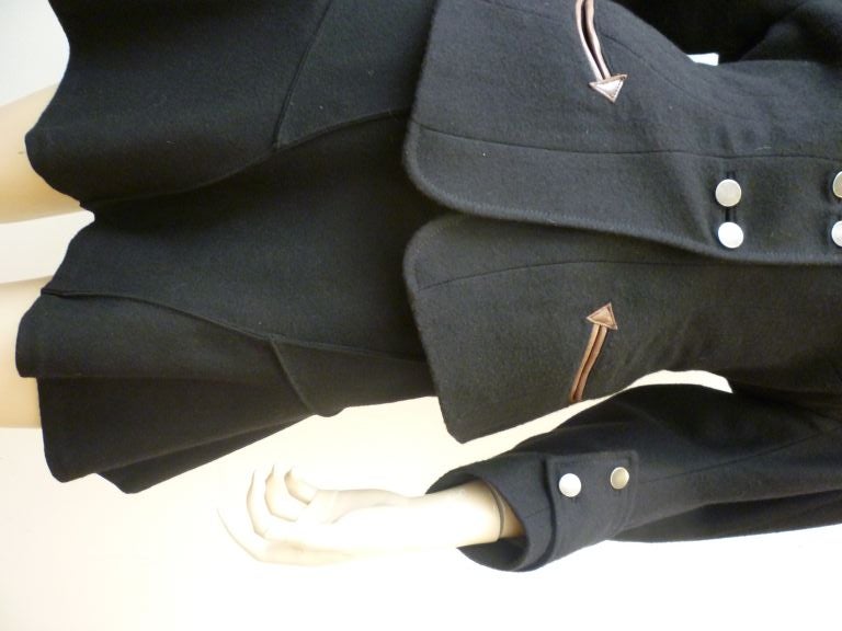 Balenciaga Sculpted Jacket and Skirt with Western Details