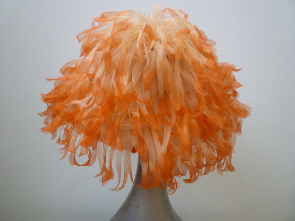 Women's Extravagant Whimsical Chiffon Floral Fringe Spring Hat