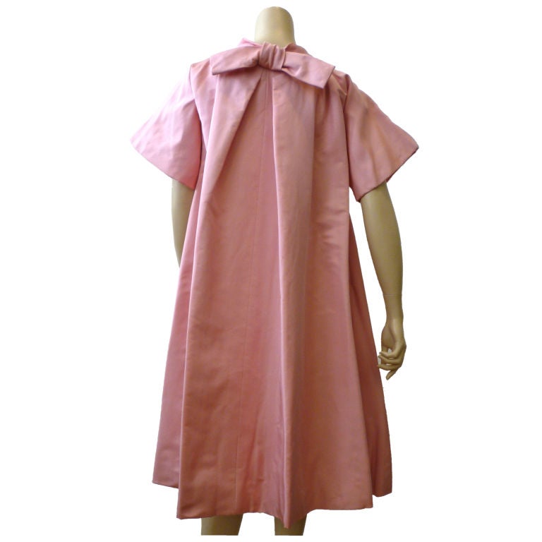 Sarmi 60s Pink Silk Baby Doll Opera Coat