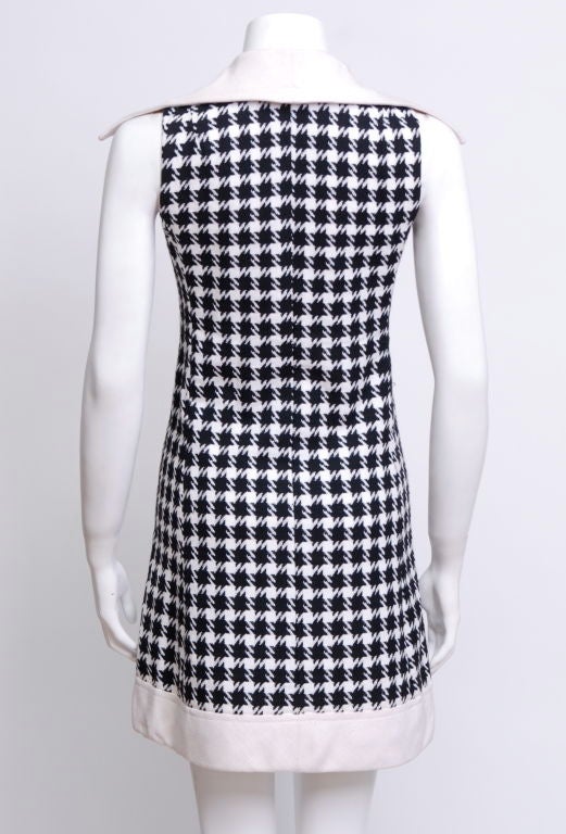 Women's 60's Herringbone Mini Dress For Sale