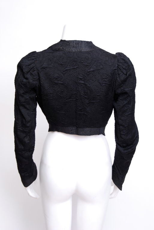 Women's Silk Brocade Edwardian Jacket For Sale