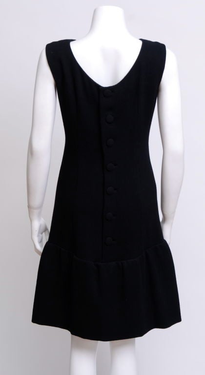 Women's Norell Black Silk Crepe Sleeveless Dress For Sale