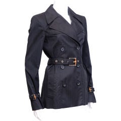 Rosanne Cash / Gucci Pin Stripe Trench