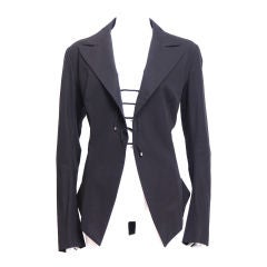 Vintage Yohji Yamamoto  Black Lace Front Jacket
