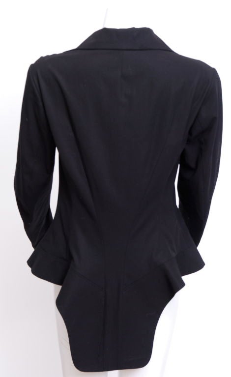 Yohji Yamamoto  Black Lace Front Jacket