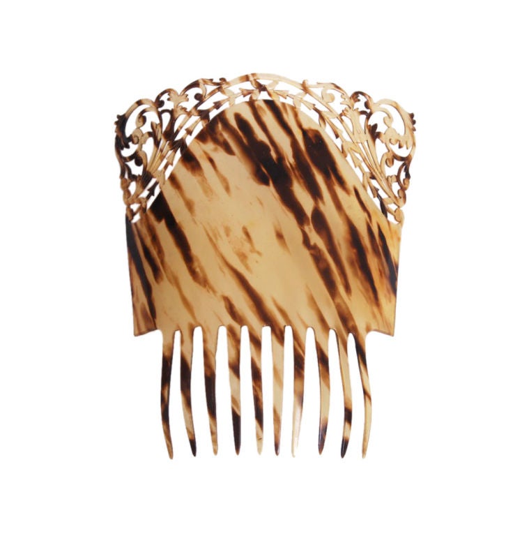 Celluloid Hair Mantilla Comb For Sale