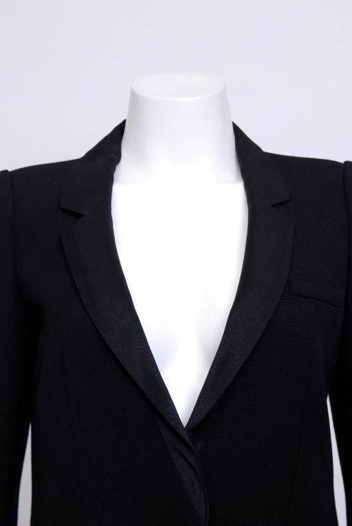 Black Chloe tuxedo Coat For Sale