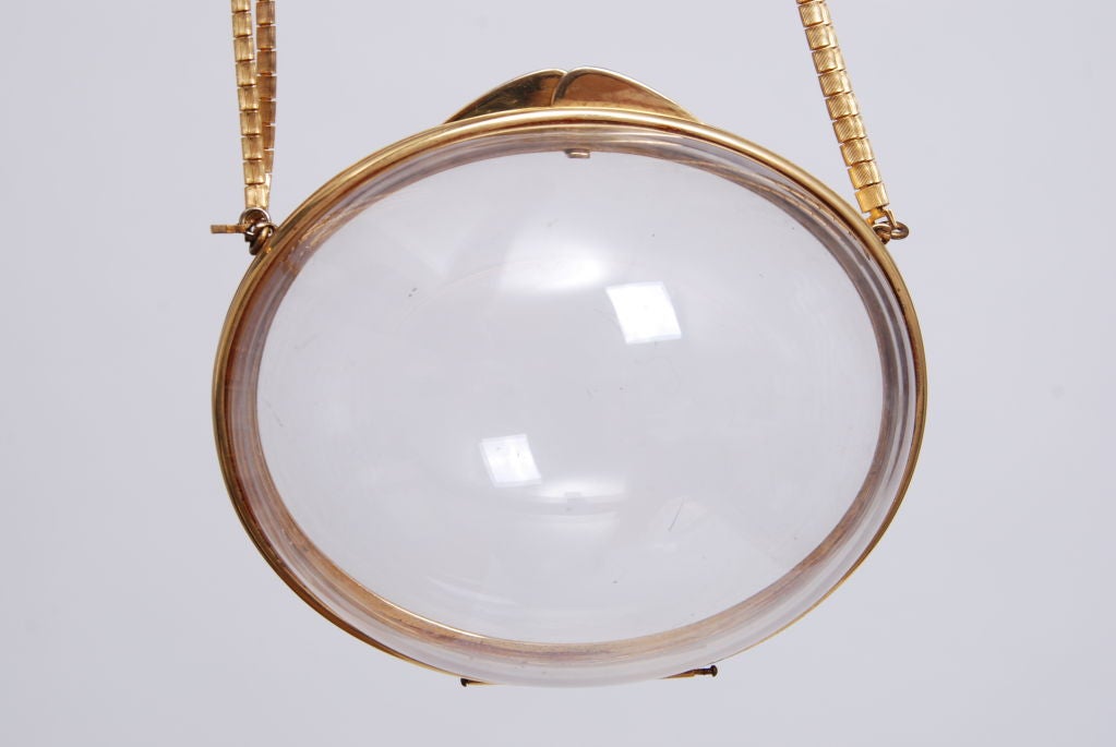 Women's Judith Leiber Clear Lucite Egg Bag