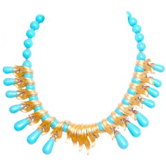 Vintage KJL Turquoise Necklace