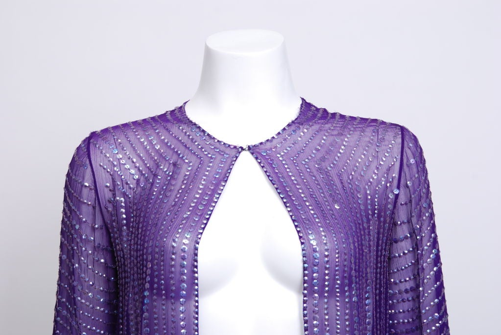 purple sequin jacket womens