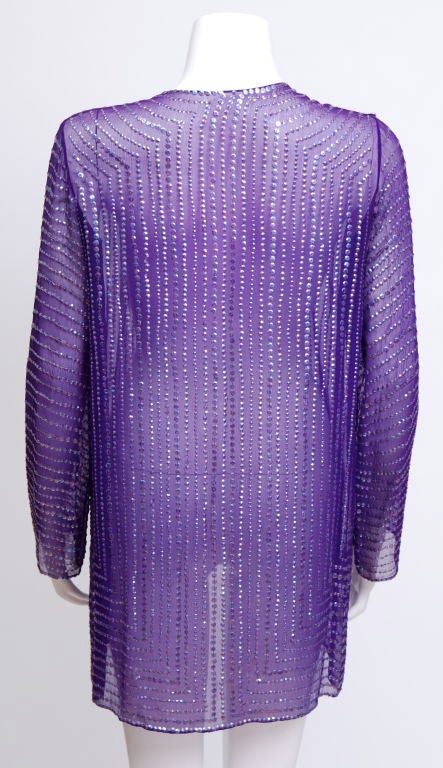 womens purple sequin jacket