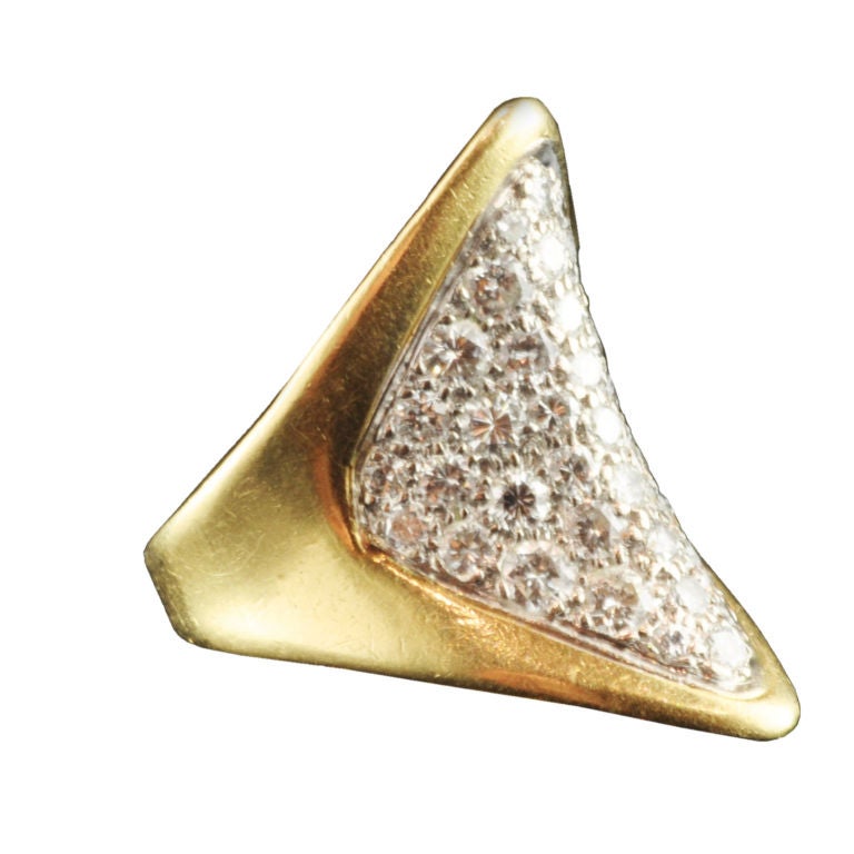 Kutchinsky Diamond Gold Ring 1970