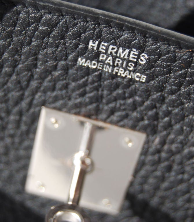 New!<br />
<br />
Hermès Birkin 30cm in Black Fjord<br />
Palladium Hardware<br />
<br />
The bag measures 30 cm/ 12