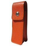 Hermès Bright Orange Chevre Lipstick Holder