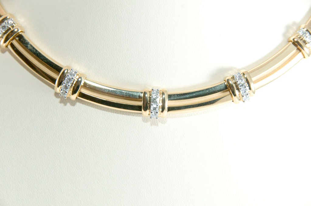 Tiffany, Atlas 18k and Diamond Collar