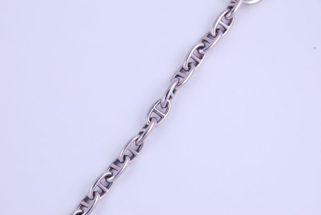 Hermes Silver Chaine d'Ancre Bracelet