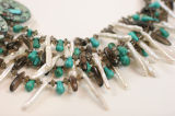 Fresh Water Pearl, Crystal, Turquoise & Stone Important Necklace 1