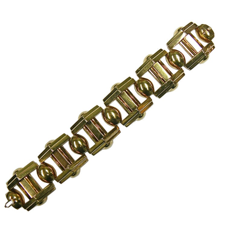 Machine Age Retro Gold Bracelet