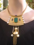 KENNETH J. LANE Vintage Tassel Pendant Necklace