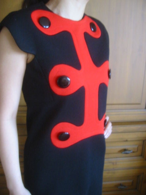 Pierre Cardin Charming 1960's Space Age Dress 2