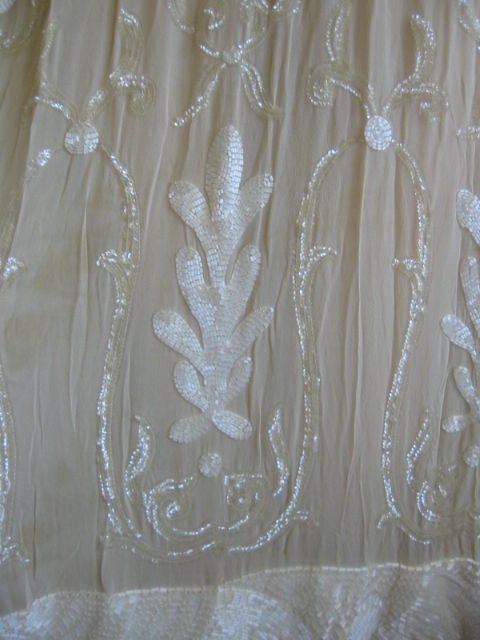Haute Couture Numbered Feraud Beaded Silk Chiffon Dress 3