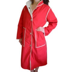 BONNIE CASHIN Vintage Red Toggle Coat Sz M-L