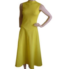 RUDI GERNREICH Vintage Mod Sexy Yellow Dress Sz XS-S