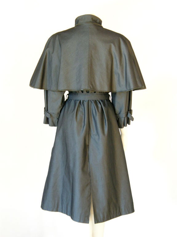 Women's Gucci Belted Coat with Optional Capelet