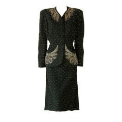 Fred A. Block Studded Black Suit