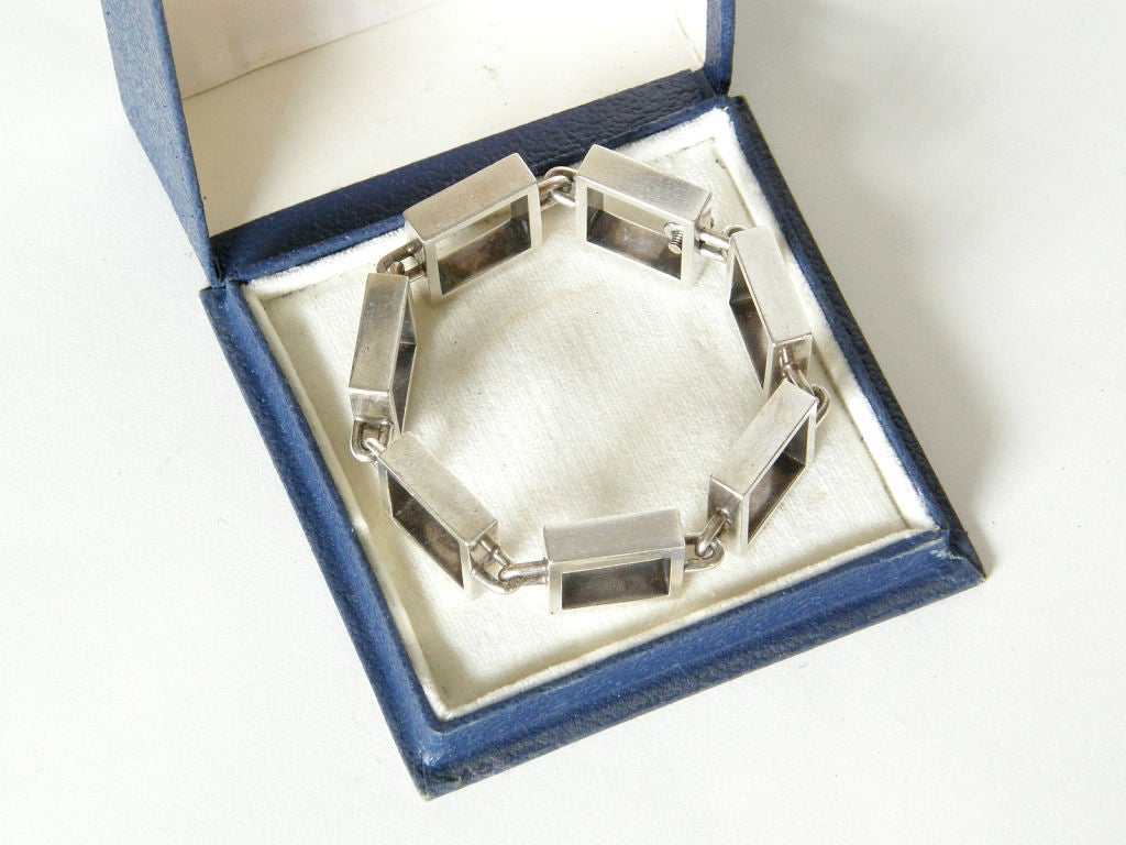 Hans Hansen Square Link Bracelet in Box