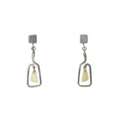 Burkee Sterling and Bone Earrings 1