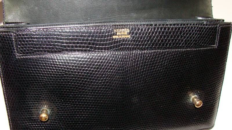 Hermes Pianoforte Lucertola Nera Borsa Borsetta 3
