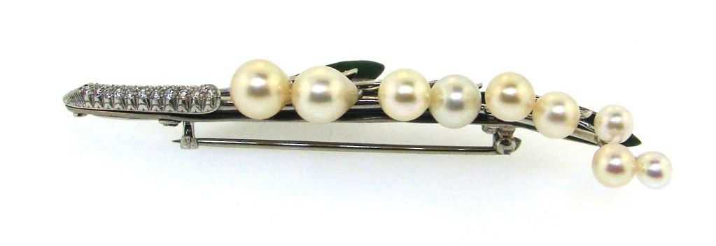  Broche en muguet avec perles naturelles de Marcus & Co. Pour femmes 
