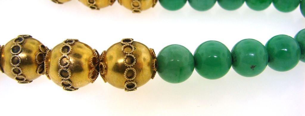 Fabulous Art Deco Jade, Diamond, Lapis & Gold Buddha Necklace 2