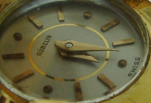 Retro Sapphire & Yellow Gold Watch / Bracelet by Gubelin 4
