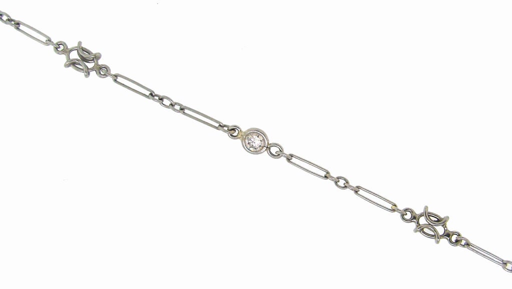 Tiffany & Co. Art Deco Diamond & Platinum Lorgnette on a Chain 4