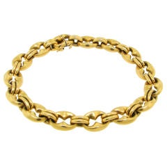 Classic Vintage Hermes Yellow Gold Bracelet