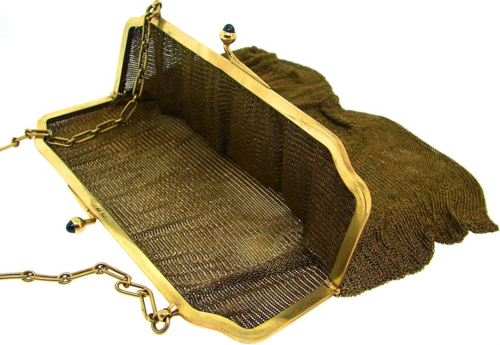 Fabulous Victorian Van Cleef & Arpels Yelow Gold Mesh Purse 1