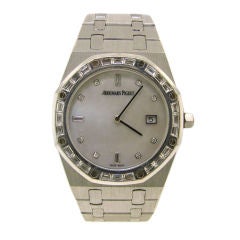 Audemars Piguet  Diamond, MOP& White Gold Royal Oak Ladies Watch