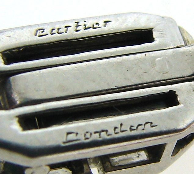 Cartier London Art Deco Diamant:: Rubin Perlen & Platin Halskette 5