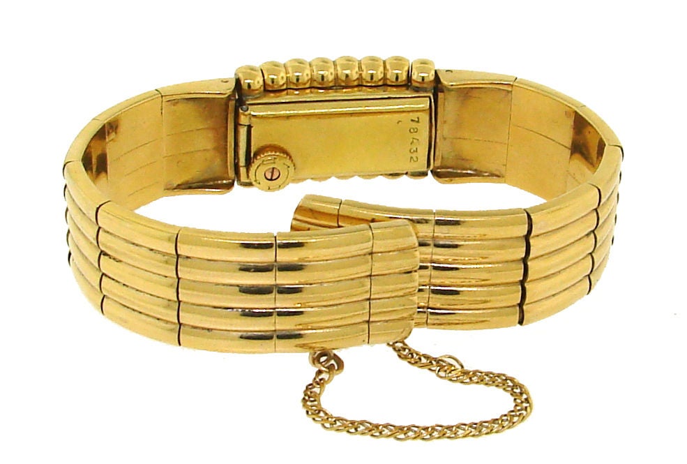 Rare Vintage Cartier Yellow Gold Watch / Bracelet 1