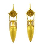 Antique Gold Amphora Earrings