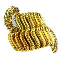 Italian Gold Coil Bracelet