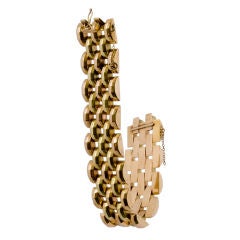 Bold 18kt. Two Color Gold Bracelet