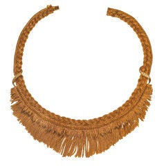 18 kt woven fringe necklace 18 kt woven fringe necklace