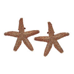18 kt. Cipullo starfish earrings