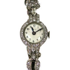 J. E. Caldwell diamond and platinum watch